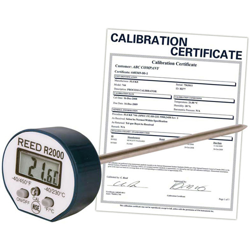 Thermometer with ISO Certificate, Contact, Digital, -40-450°F (-40-230°C) Auto Electric Service Ltd.