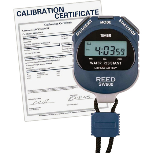 SW600 Stopwatch with Calibration Certificate, Digital, Water Resistant Auto Electric Service Ltd.