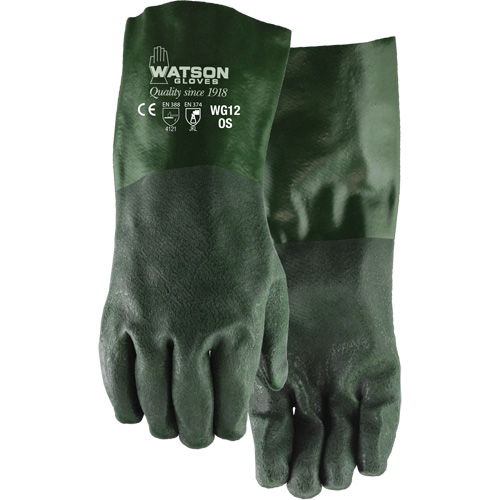 Dura Dip Gloves, 12" L, PVC, Jersey Inner Lining Auto Electric Service Ltd.