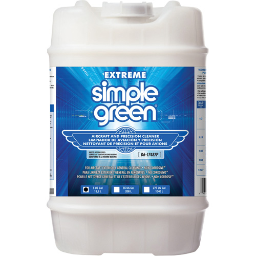 Produit nettoyant de pr&eacute;cision et pour a&eacute;ronefs Extreme Simple Green, 5 gal., Cruche Auto Electric Service Ltd.