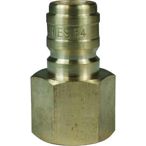 DQC E-Series Straight Through Interchange Plug, Brass, 3/4", Female NPTF, 1700 PSI Auto Electric Service Ltd.