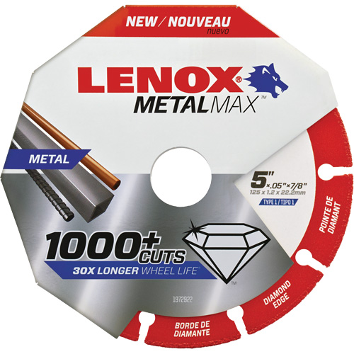 MetalMax Cut-Off Wheel, 5" x 0.05", 7/8" Arbor, Type 1, Diamond, 12200 RPM Auto Electric Service Ltd.