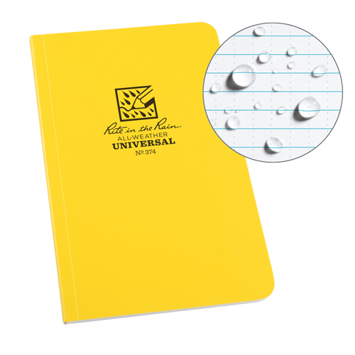 Field-Flex Bound Book, Soft Cover, Yellow, 128 Pages, 4-5/8" W x 7-1/4" L Auto Electric Service Ltd.