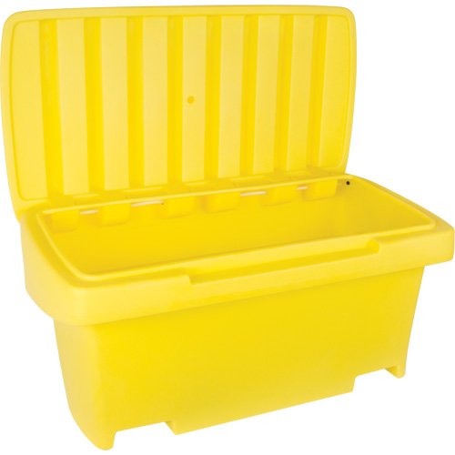 Heavy-Duty Outdoor Salt and Sand Storage Container, 24" x 48" x 24", 10 cu. Ft., Yellow Auto Electric Service Ltd.