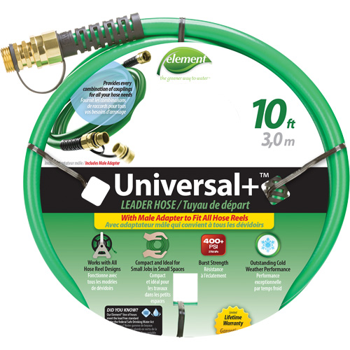 Element&reg; Universal+&reg; Leader Hose, PVC, 1/2" dia. x 10' Auto Electric Service Ltd.