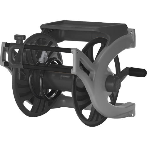 Deluxe Wall-Mount Hose Reel, 225', Aluminum/Poly-Plastic Auto Electric Service Ltd.