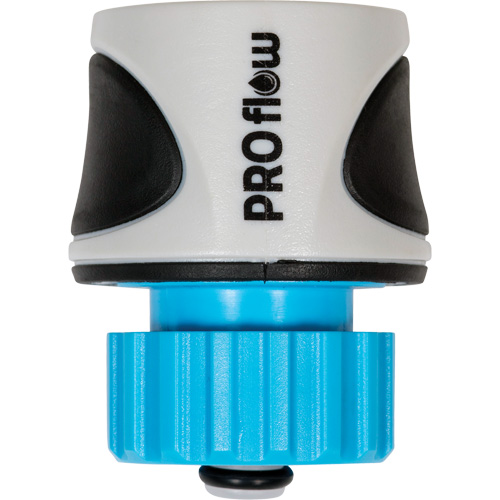 Raccord femelle pour boyau avec dispositif Waterstop Pro Flow Auto Electric Service Ltd.