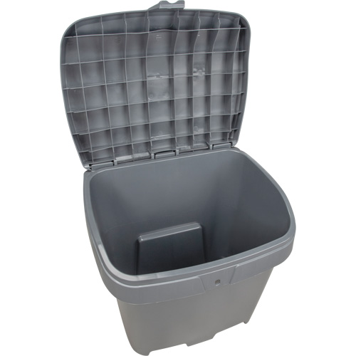 Salt & Sand Storage Bins, With Hasp, 21" x 27" x 26", 4.24 cu. ft., Grey Auto Electric Service Ltd.