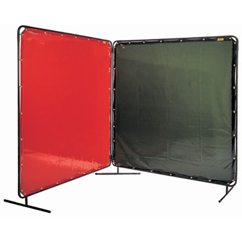 &eacute;cran et cadre pour soudage, Vert olive, 6' x 6' Auto Electric Service Ltd.