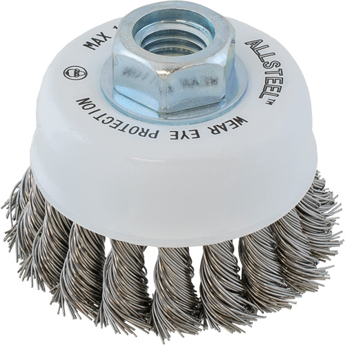 ALLSTEEL Wire Brush, 3" Dia. x 5/8"-11 Arbor Auto Electric Service Ltd.