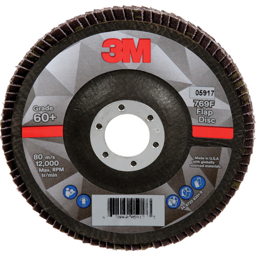 Disque &agrave; lamelles &agrave; changement rapide 769F, 5" x 7/8", Type 29, Grain 60+, C&eacute;ramique Auto Electric Service Ltd.