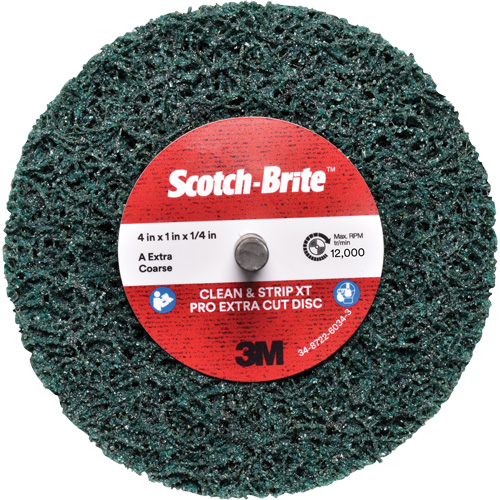 Scotch-Brite Clean and Strip XT Pro Extra Cut Disc XC-DC, 4" Dia., Extra Coarse Grit, Aluminum Oxide Auto Electric Service Ltd.