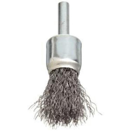 Brosse &agrave; fils cr&ecirc;p&eacute;s avec moyeu, 3/4", Fils 0,006", Tige 1/4" Auto Electric Service Ltd.