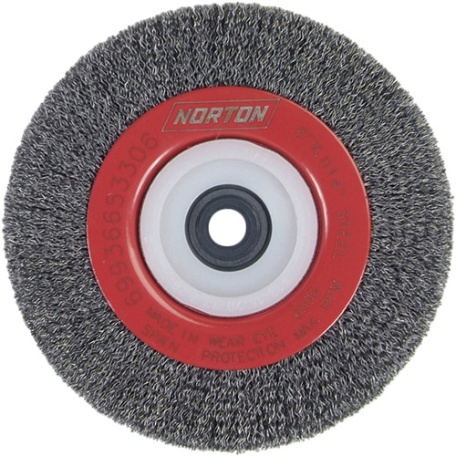 Roue d'&eacute;tabli sertie, 6" dia., Fils 0,014", Arbre 1/2"-2 Auto Electric Service Ltd.