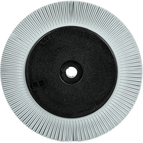 Brosse radiale en soies de pr&eacute;cision type S PN-RB avec bride Scotch-Brite , C&eacute;ramique, Grain 120+, 8" dia. Auto Electric Service Ltd.