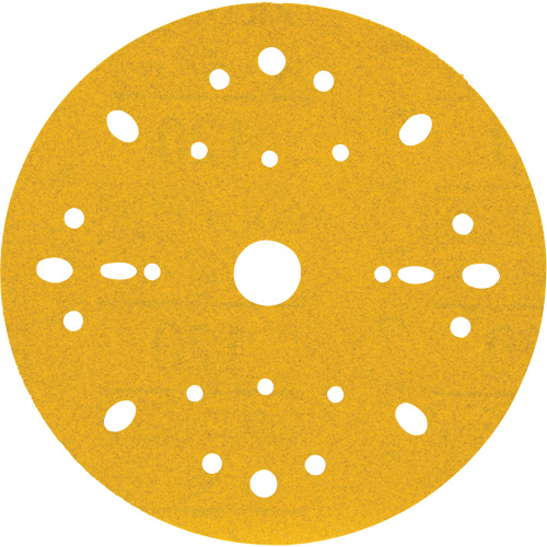 Hookit Gold Abrasive Disc, 6" Dia., 120 Grit, Aluminum Oxide, C-Weight Auto Electric Service Ltd.