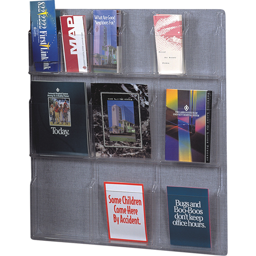 Literature Displays, Wall Mount, 6 Slots, Plastic, 30" W x 34-3/4" D x 34-3/4" H Auto Electric Service Ltd.