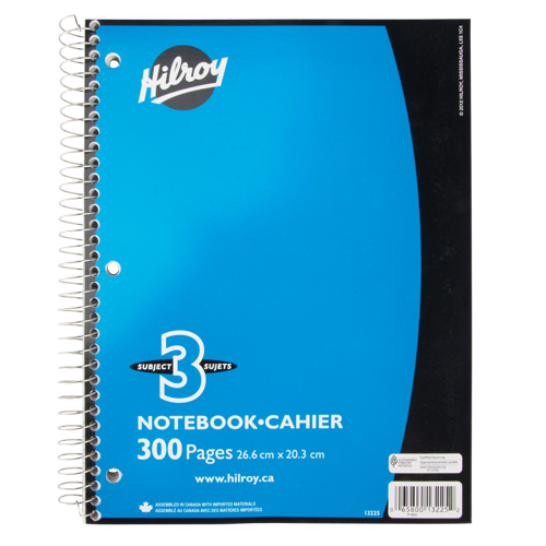 3 Subject Spiral Notebook Auto Electric Service Ltd.