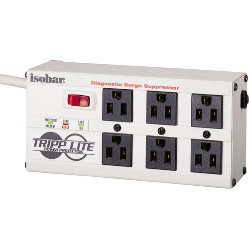 Isobar&reg; Premium Surge Suppressors, 6 Outlets, 2850 J, 1440 W, 6' Cord Auto Electric Service Ltd.