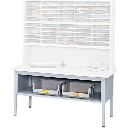 Mobilier E-Z Sort pour la salle du courrier- Tables de tri avec tablette-Dessus de table, 60" la x 28" p x 36" h, Stratifi&eacute; Auto Electric Service Ltd.