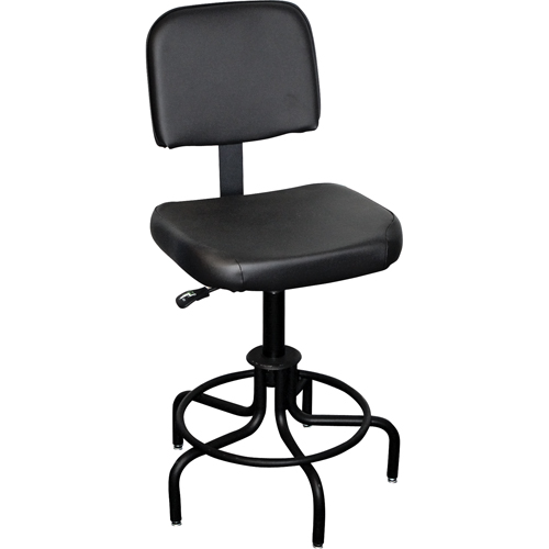 6000 Series Stool with Back, Stationary, Adjustable Height, 250 lbs. Capacity Auto Electric Service Ltd.