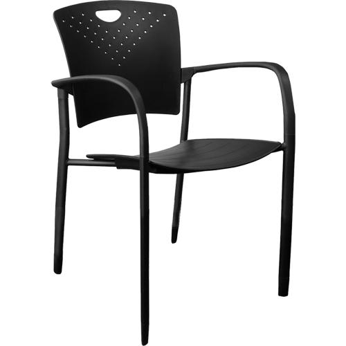 MaxX StaxX Stackable Chairs, Polypropylene, 17-1/4" High, 275 lbs. Capacity, Black Auto Electric Service Ltd.