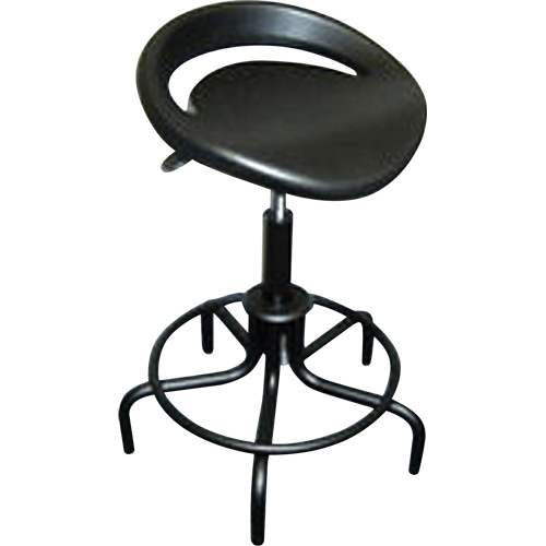 Tabouret surdimensionn&eacute; de s&eacute;rie 6000, Stationnaire, Ajustable, , Polyur&eacute;thane Si&egrave;ge, Noir Auto Electric Service Ltd.