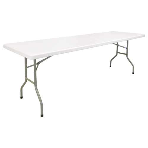 Folding Table, Rectangular, 96" L x 30" W, Polyethylene, White Auto Electric Service Ltd.