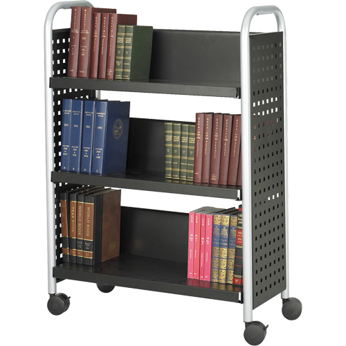 Scoot Book Carts, 200 lbs. Capacity, Black, 14-1/4" D x 33" L x 44-1/4" H, Steel Auto Electric Service Ltd.