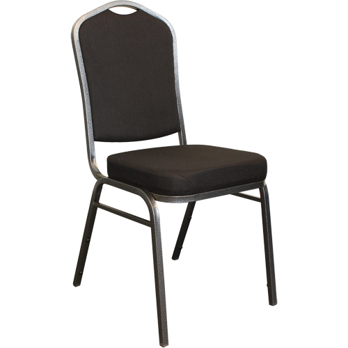 Chaises empilables, Tissu, Hauteur 37", Capacit&eacute; 275 lb, Noir Auto Electric Service Ltd.