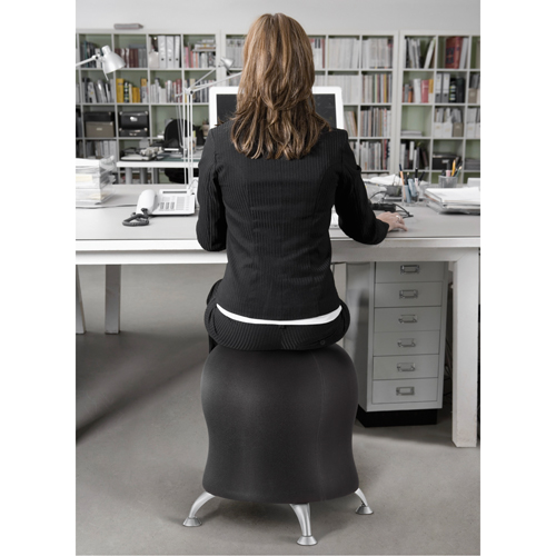 Zenergy Ball Chair, Vinyl, Black, 250 lbs. Capacity Auto Electric Service Ltd.