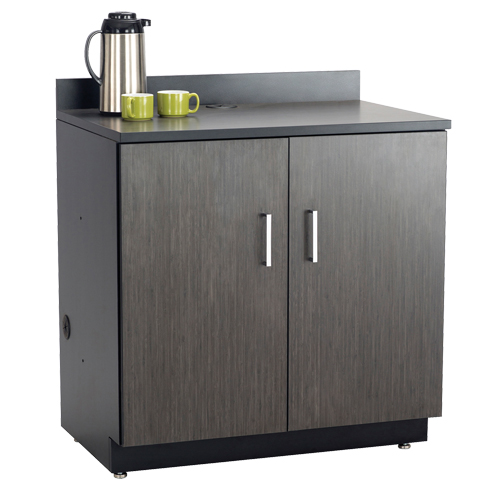 Armoire modulaire de base, M&eacute;lamine, 2 Tablettes, 39" h x 36" la x 25" P, Nuit d'Asie/noir Auto Electric Service Ltd.