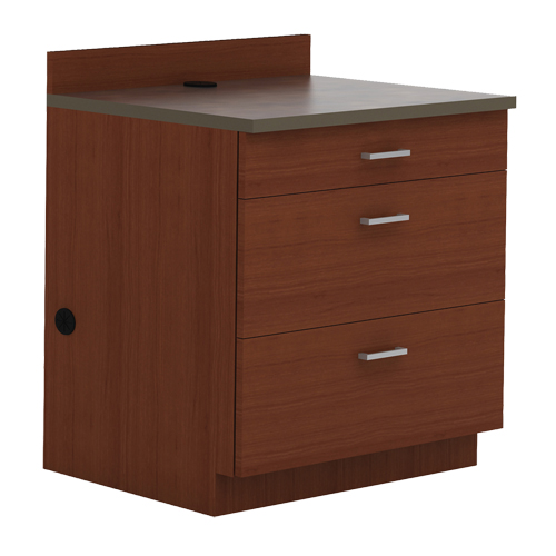Modular Base Cabinet, 3 Drawers, 36" W x 25" D x 39" H, Mahogany Auto Electric Service Ltd.