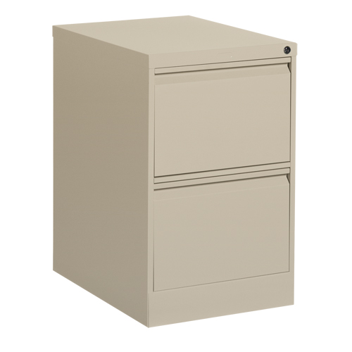 Classeur vertical, Acier, 2 tiroirs, 18-1/7" la x 25" p x 29" h, Beige Auto Electric Service Ltd.