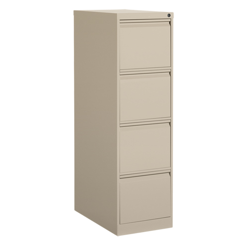 Vertical Filing Cabinet, Steel, 4 Drawers, 15-1/7" W x 25" D x 52" H, Beige Auto Electric Service Ltd.