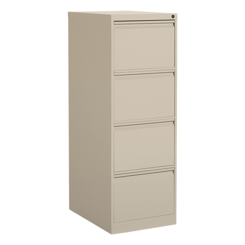 Classeur vertical, Acier, 4 tiroirs, 18-1/7" la x 25" p x 52" h, Beige Auto Electric Service Ltd.