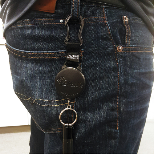 Mousqueton porte-cl&eacute;s r&eacute;tractable Securit, Polycarbonate, C&acirc;ble 28", Fixation Mousqueton Auto Electric Service Ltd.