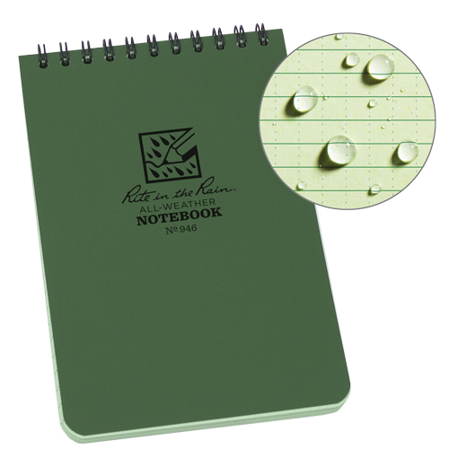 Carnet de notes de poche &agrave; spirale, Couverture souple, Vert, 100 Pages, 4" , 6"  Auto Electric Service Ltd.