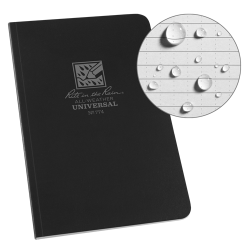 Field-Flex Bound Book, Soft Cover, Black, 128 Pages, 4-5/8" W x 7-1/4" L Auto Electric Service Ltd.