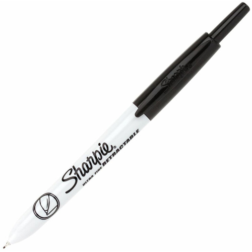 Retractable Permanent Marker, Ultra Fine, Black Auto Electric Service Ltd.
