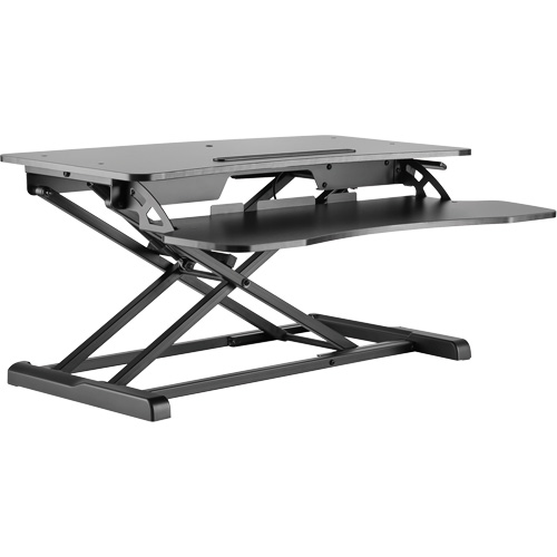 Poste de travail assis-debout Goya, Mod&egrave;le de bureau, 22" h x 31-1/2" la x 24" p, Noir Auto Electric Service Ltd.