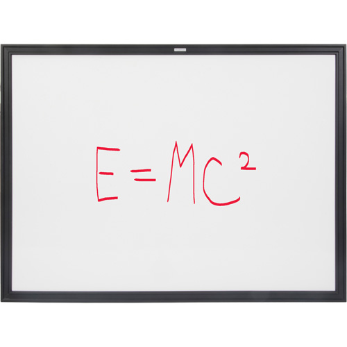 Tableau blanc &agrave; cadre MDF noir, Effacement &agrave; sec/Magn&eacute;tique, 48" la x 36" h Auto Electric Service Ltd.
