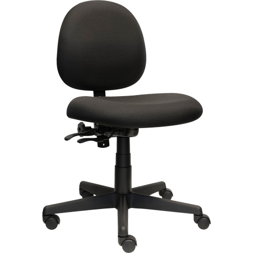 Chaise de travail &agrave; dossier bas Aspen, Tissu, Noir, Capacit&eacute; 275 lb Auto Electric Service Ltd.