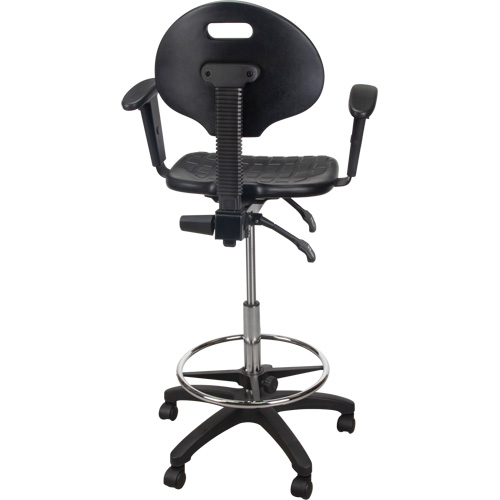 Heavy-Duty Ergonomic Stool with Adjustable Arm Rests & Nylon Stem Casters, Mobile, Adjustable Height, 250 lbs. Capacity Auto Electric Service Ltd.
