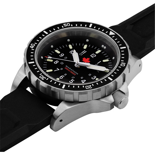 Red Maple Jumbo Diver's Quartz Watch, Digital, Battery Operated, 46 mm, Black Auto Electric Service Ltd.