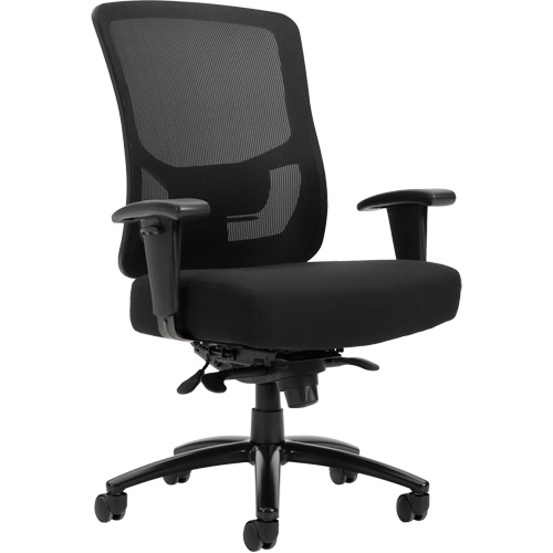 Raven 400 High-Back Heavy-Duty Synchro-Tilter, Mesh, Black, 400 lbs. Capacity Auto Electric Service Ltd.