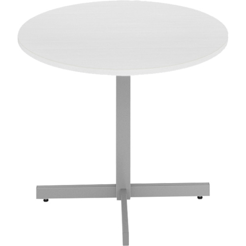 Newland Height-Adjustable Round Table, 36" L x 36" W x 29" H, 1" Top, Laminate/Polypropylene, White Auto Electric Service Ltd.