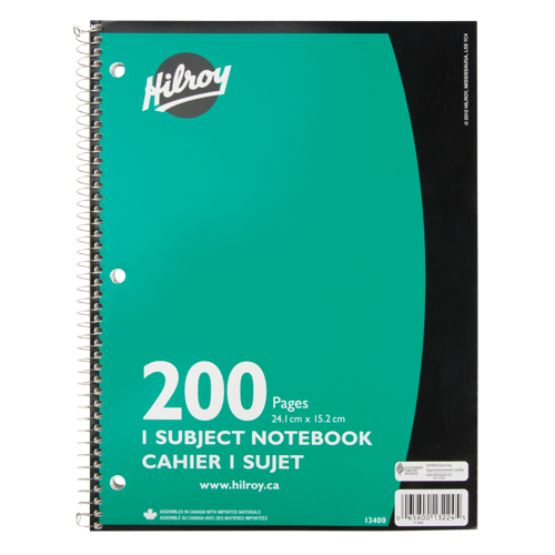 1 Subject Spiral Notebook Auto Electric Service Ltd.