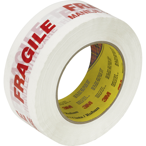 Ruban d'emballage Scotch 3771 avec message, Adh&eacute;sif Thermofusible, 2 mils, 48 mm (1-22/25") x 100 m (328') Auto Electric Service Ltd.