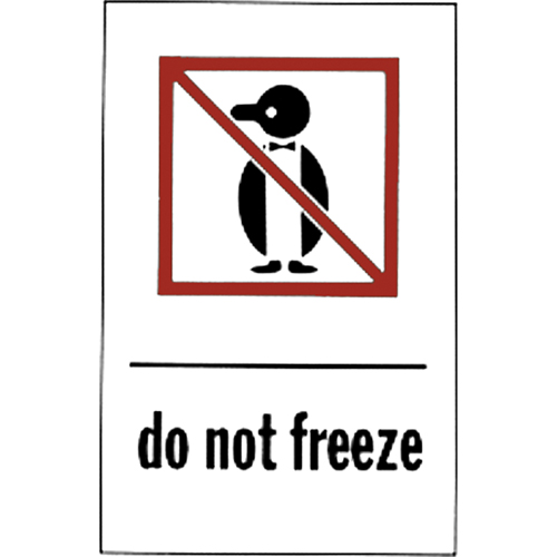 &eacute;tiquettes pour traitement sp&eacute;cial Do Not Freeze, 6" lo x 4" la, Rouge/blanc Auto Electric Service Ltd.